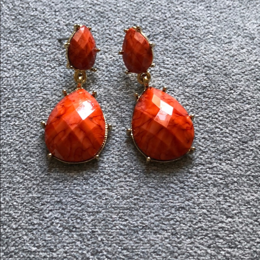 Orange earrings